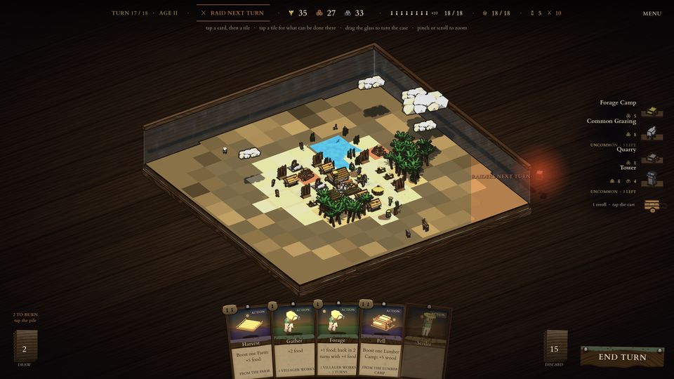 A desert place: sand, palms, and a case laid out on it